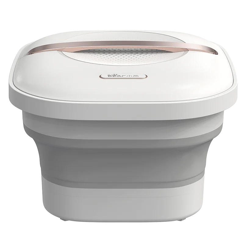 220V Folding Electric Foot Bath Tub Massager with Heating for Home Use, Auto Smart Foot Soaking Basin