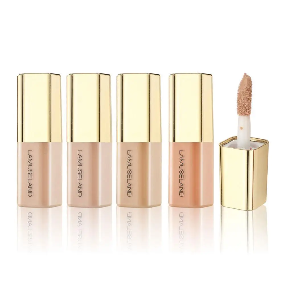 3,5 g mini gezicht vloeibare concealer en basis volledige dekking pak voor alle huid gezicht oogmake-up cosmetica 4 kleuren gezicht concealer a4o3