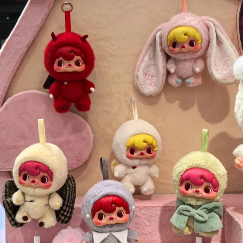 POUKA-caja ciega de felpa, figura de acción bonita, muñeca de vinilo, caja misteriosa, bolsa sorpresa, llavero de Anime Kawaii, colgante, colección de juguetes, regalos