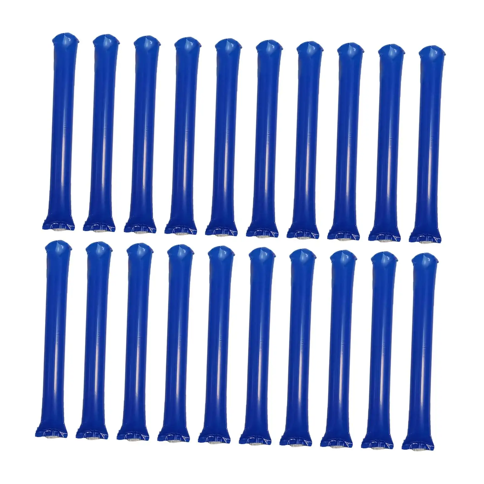 20 Pieces Cheering Sticks Inflatable Clappers PE Material for Loud Sound Suitable for Basketball Games Football