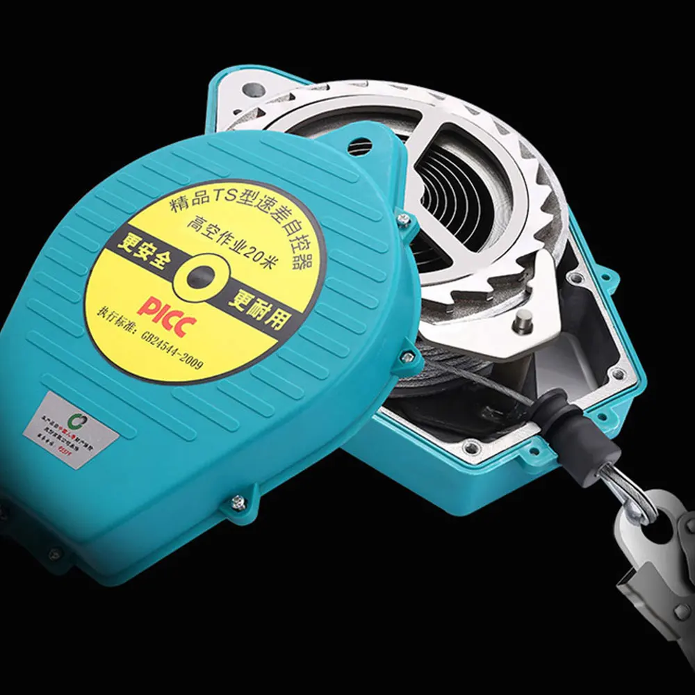 3-15m de alta altitude anti queda dispositivo de descida diferença de velocidade de controle automático salva-vidas corda sling dispositivo de travamento automático