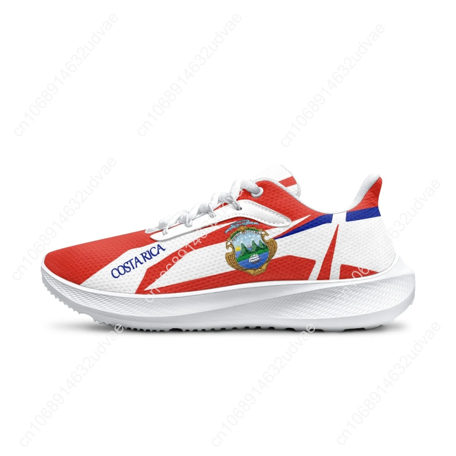 Zapatillas de deporte con bandera de Costa Rica para mujer, Zapatos ligeros con cordones, Unisex