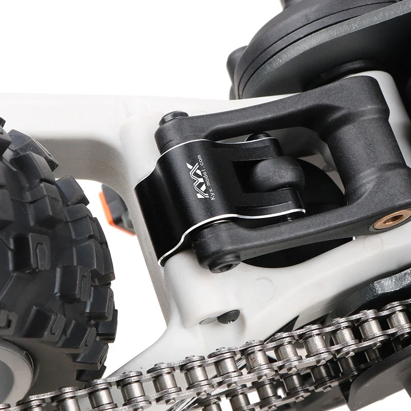Kyx racing cnc alumínio junta puxar haste atualizações peças acessórios para 1/4 rc motocicleta losi promoto-mx
