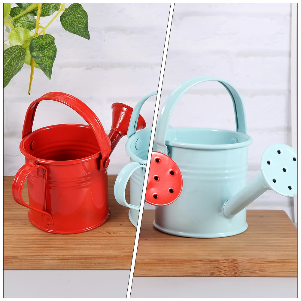 

4pcs Watering Can Tin Kids Gardening Tool Durable Premium Material Stable Standing Leak Proof Design For Plants