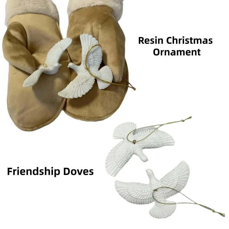 Home Alone 2 Style Friendship Doves Resin Christmas Ornament For Christmas Tree Gift For Someone Special