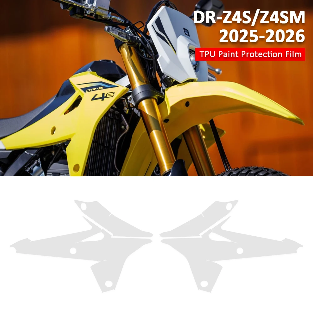 DR Z4S Accessories Protection Stickers For Suzuki DR-Z4S Z4SM DR Z4SM 2025- Motorcycle Full Body Transparent Protective Film Kit