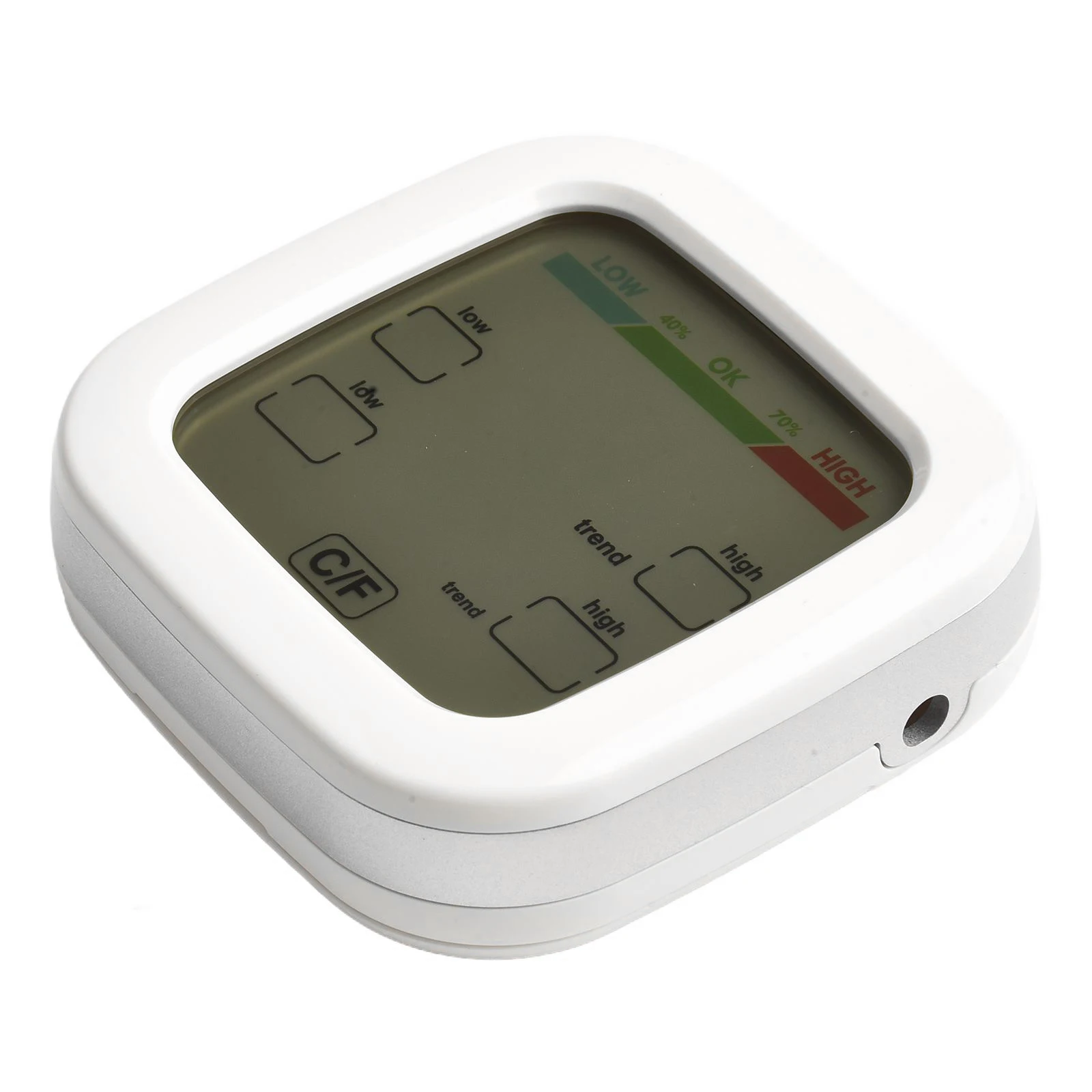 

Как показано на изображении Магнитный термометр из АБС-материала Термометр Гигрометр Рекордер температуры Легкое размещение