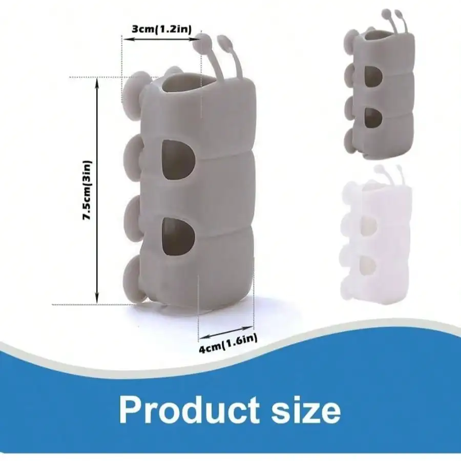 4個入りシリコンシャワーホルダー、ユニバーサル取り外し可能なシャワー吸盤ホルダー、壁掛け、調整可能