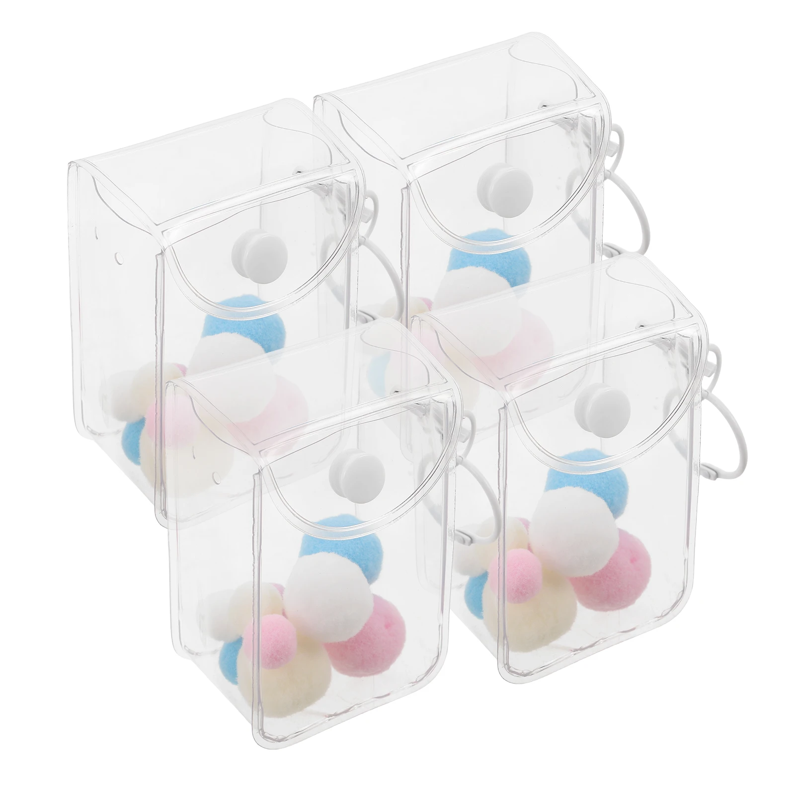 

3 Pcs Storage Bag Clear Display Pendant Toy Organizer Bags Walk Baby