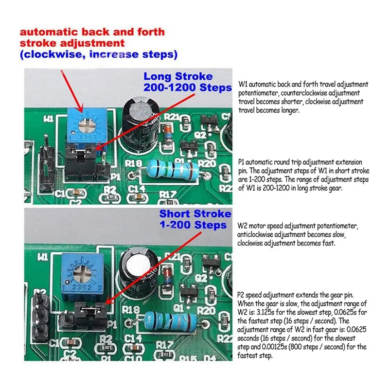 DC 5V-12V 6V Stepper Motor Driver Mini 2-Phase 4-Wire 4-Phase 5-Wire Multifunction Step Motor Speed Controller Module