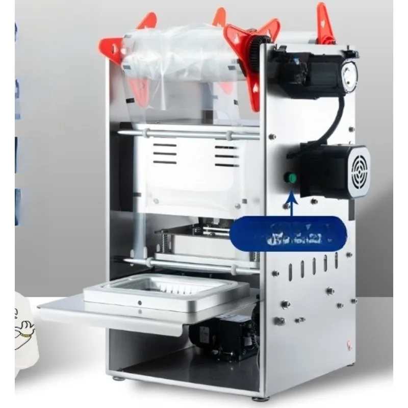 Automatic takeaway box baler, simple, lightweight and environmentally friendly lunch box sealing machine