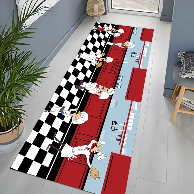 Weicher Küchenteppich, Master Chef Kitchen Runner, Küche, Eingangsbereich, waschbarer Teppich, rutschfester Basierend, Küchendekorationsteppich, 3D-gedruckt