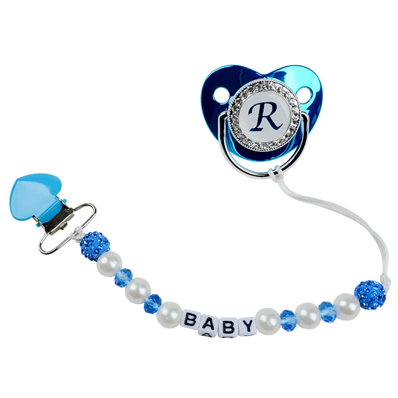 

Pearl Pacifier Chain Clip for Newborn Baby Anti-drop Hanging Rope Baby Teether Holder Bracelet Chew Baby Letter Toddler Stuff