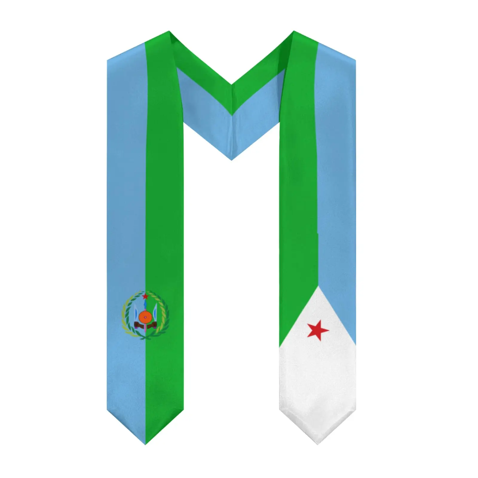 جيبوتي العلم الخامس الرقبة التخرج سرق شال وشاح الشرف للدراسة على فئة الطلاب الدولية 2026