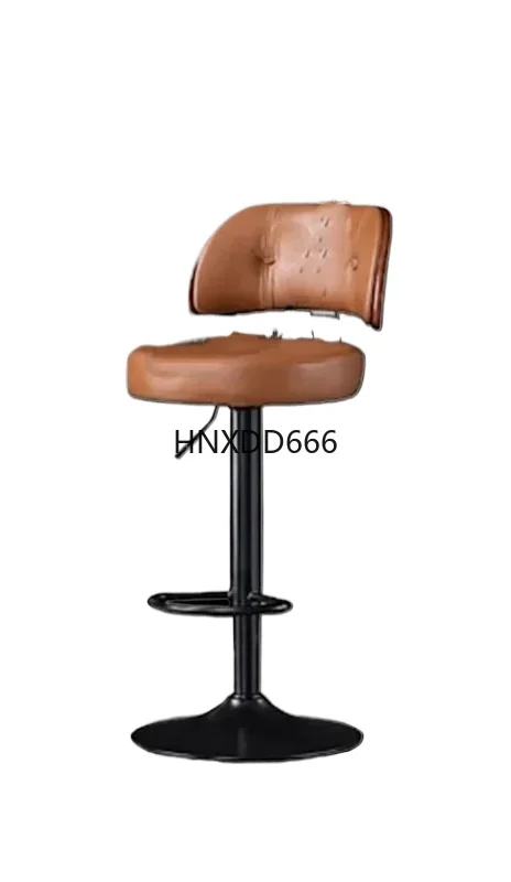 Sillas De Bar De Metal modernas, sillas De Bar con polea De altura europea nórdica, Bancos redondos elegantes Para Barra De Cocina, muebles De restaurante
