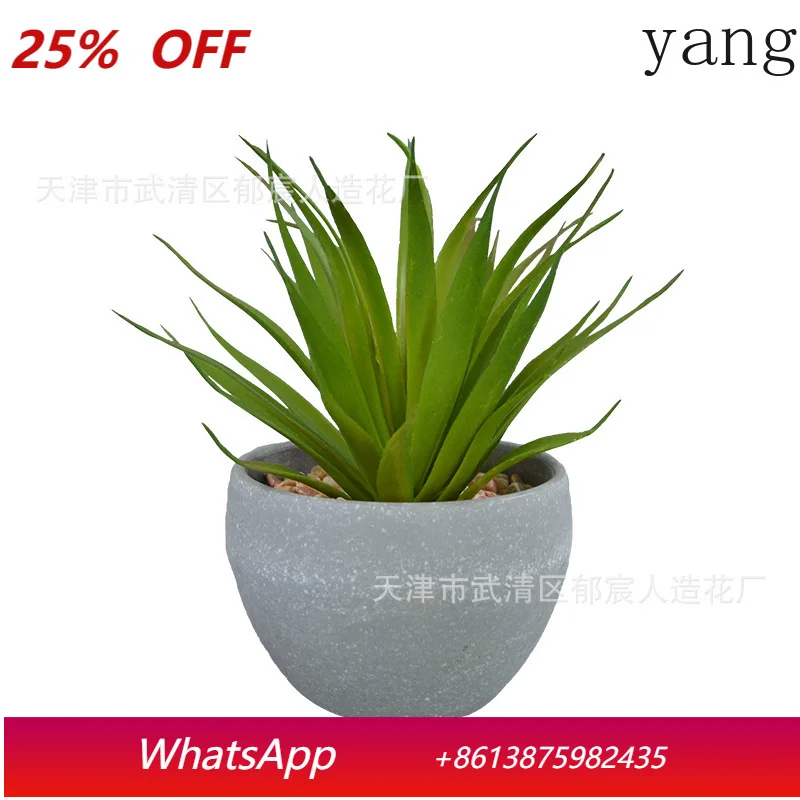 

CX Simulation Green Plant Bonsai Creative Home Ornament Grass Ball Potted Plant