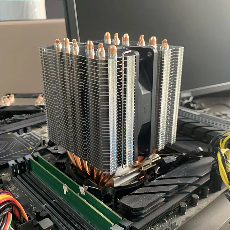 CPU Luftkühler 4Pin PWM 6 Heatpipe Kühlung PC Kühler Lüfter für Intel LGA 1700 1366 1200 1155 1150 1156 1151 2011 X99 AM5 AM4