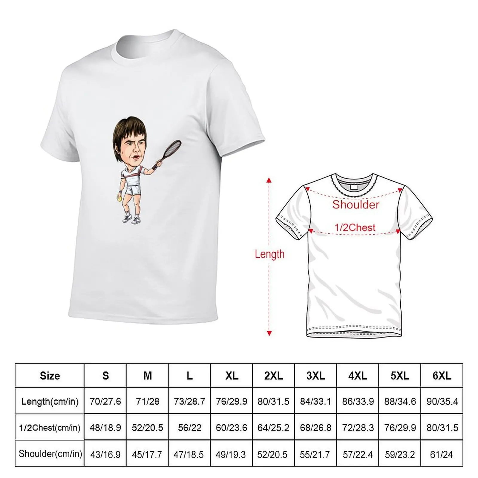 Jimmy Connors T-Shirt for a boy Funny t-shirts sweat shirts, men
