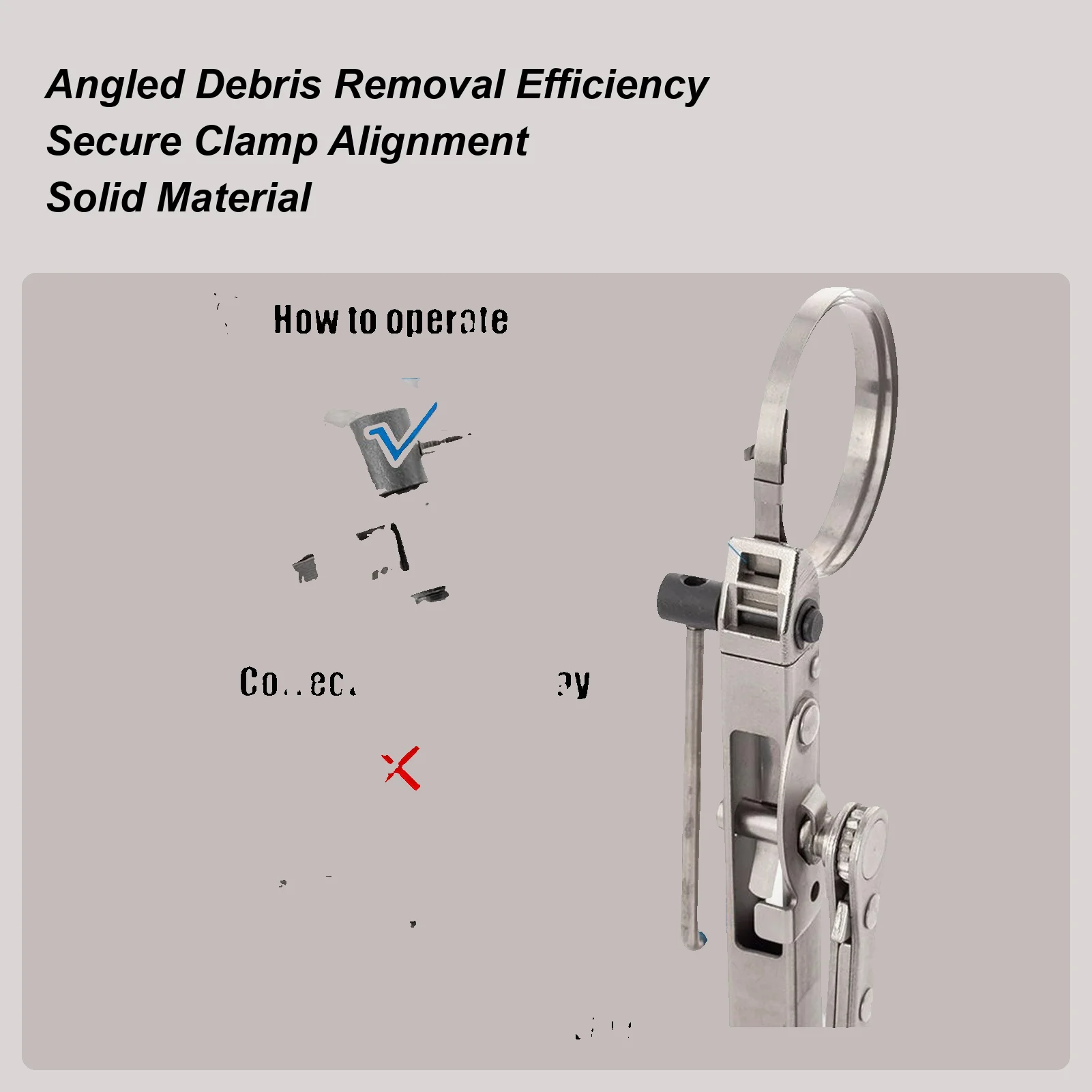 

Инструмент для ремонта зажима оси с храповым механизмом, стальной зажим для ушей ШРУС, инструмент для обвязки ушных зажимов для обслуживания автомобиля, подвеска автомобиля