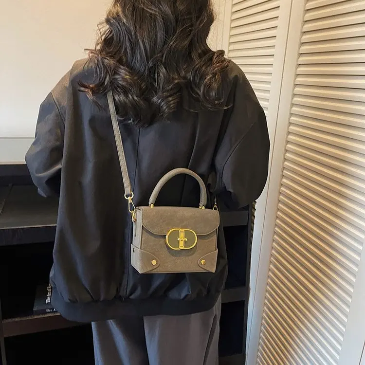 2025 Winter Vintage Matte Shoulder Bag, Retro Suede Leather Multi-way Crossbody Tote, Large Capacity Handbag for Work