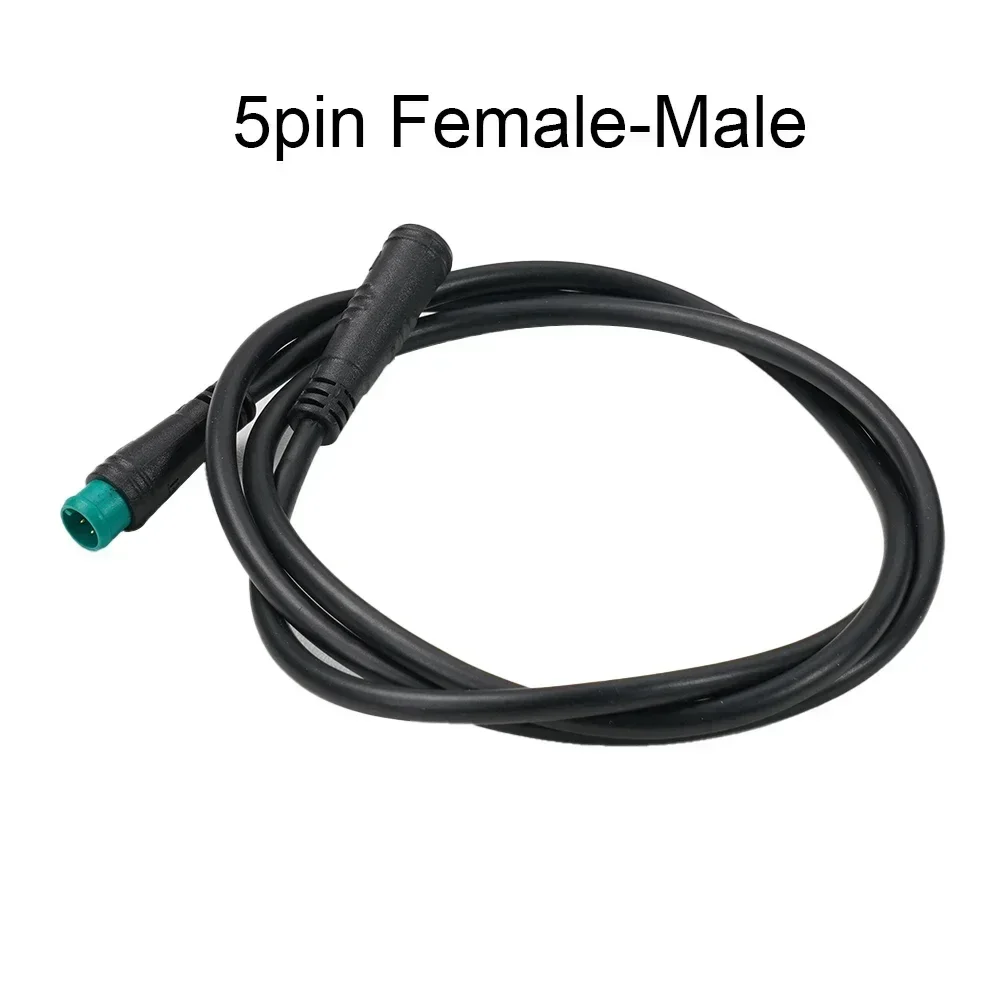 Julet 80cm 9mm Base Connector 2 3 4 5 Pin Cable Waterproof Connector For E-bike Bafang Display Pin Optional Cable Cycling Parts