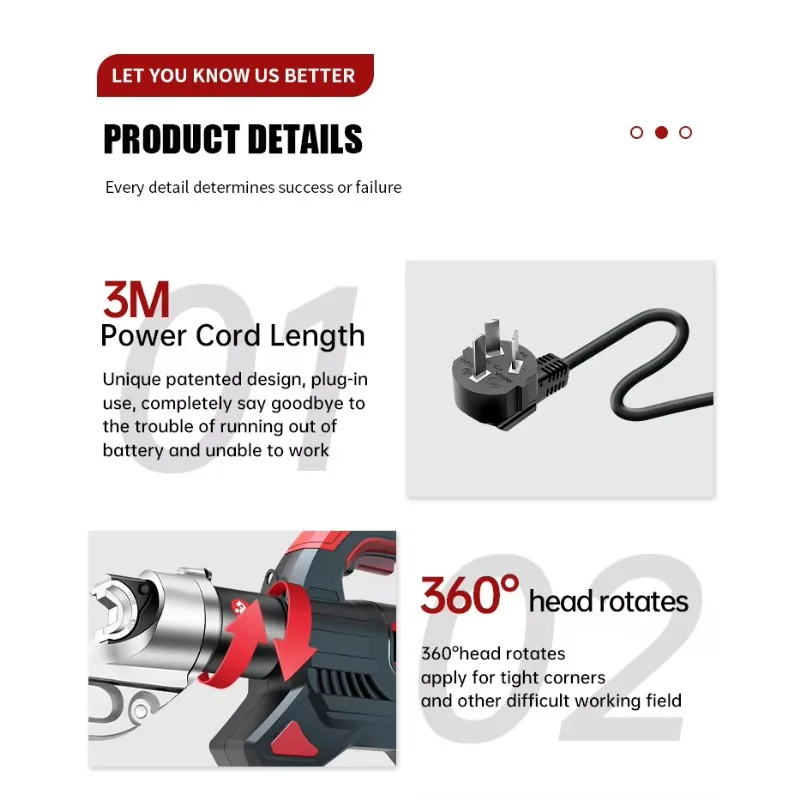 【Factory Price】HL-400TPortable Rechargeable Electric Crimping Pliers Electrician's Special Copper Hydraulic Tools Hydraulic Clam