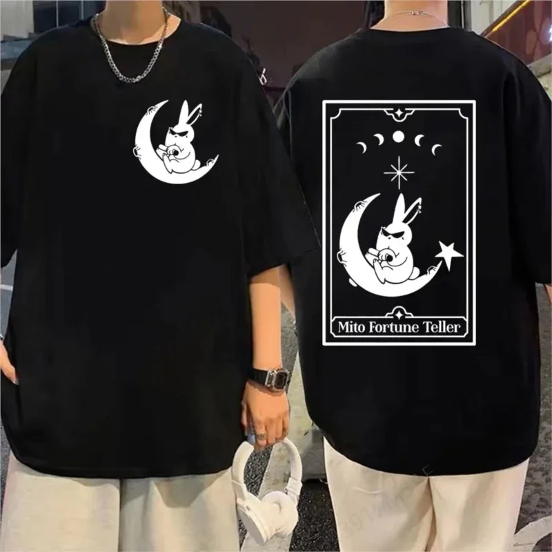 Limited Ateez Mito Fortune Teller Graphic T Shirts High Street Fashion Trend T-shirt Men's Women Hip Hop Trend Vintage T-shirts