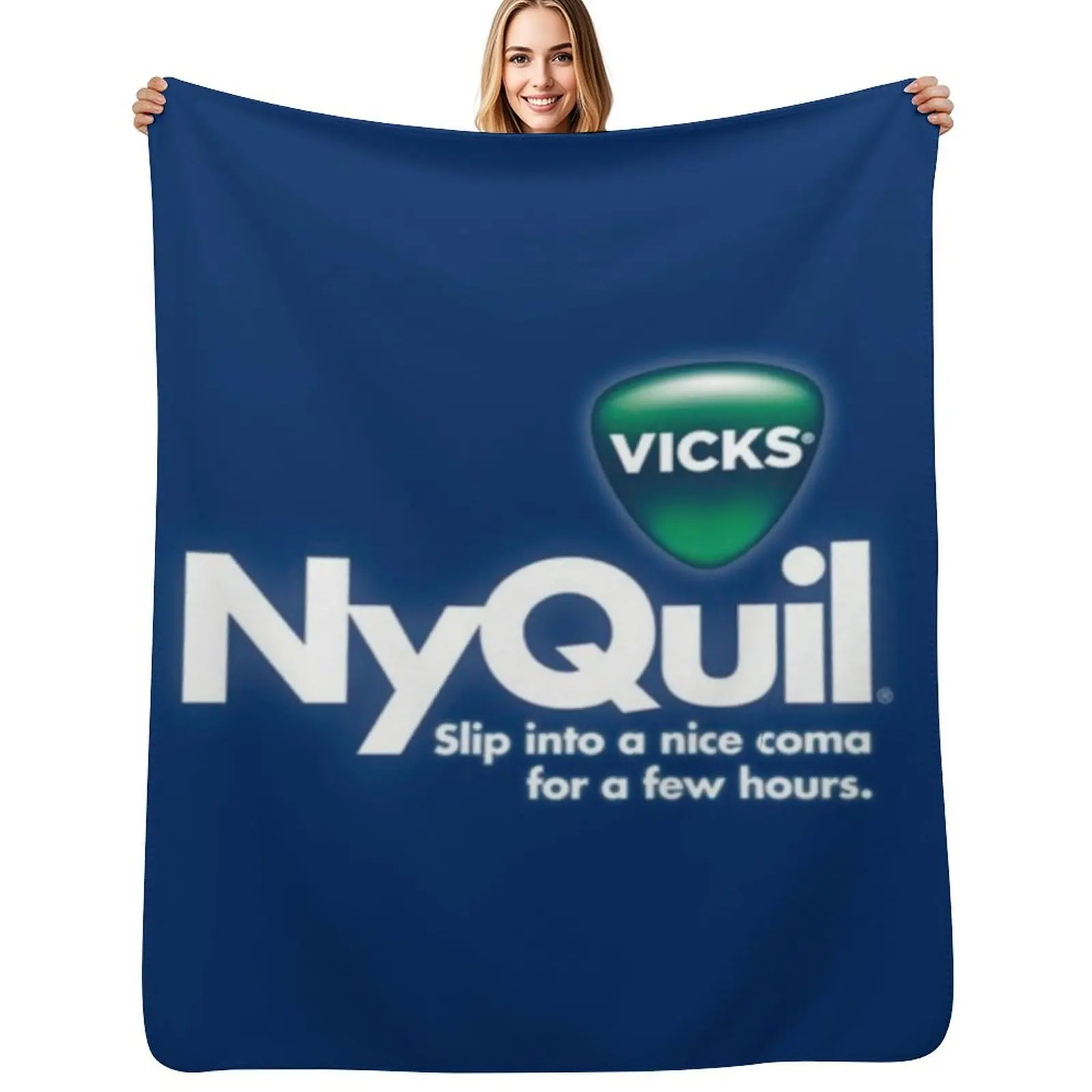

NyQuil Throw Blanket Portable Lightweight Blanket for Travel Camping