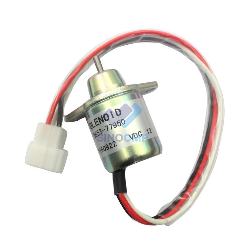 1PC Shutdown Solenoid Valve for Yanmar 3TNE84 3TNE88 4TNE84 3TNV70 3TNV76 4TNV84 Engine John Deere Tractor X495 X595