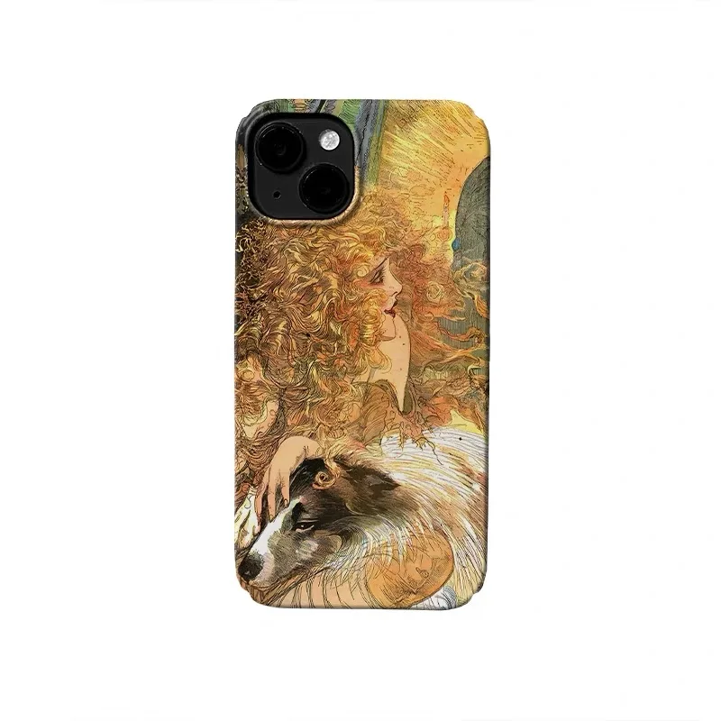 

Ins Yellow Blonde Beauty Phone Case for IPHONE 17 Air 16E 15 PROMAX 14 Plus 13 12 MINI 11 PRO 16Plus XR XS Acrylic Phone Cover