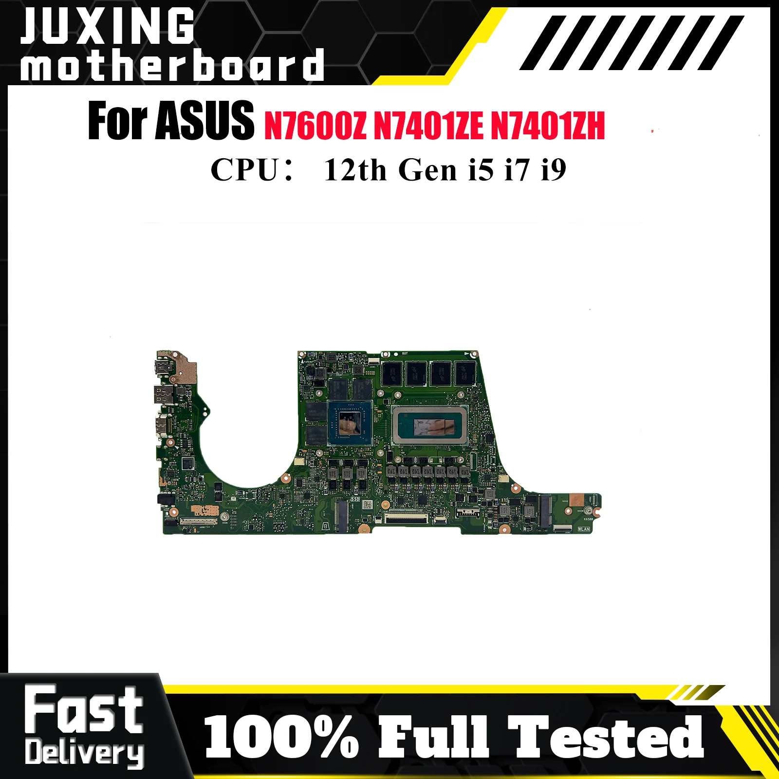 

N7401ZC Материнская плата для ноутбука ASUS Vivobook N7401Z N7401ZE K6500Z N7401ZH N7600Z K6400Z Материнская плата с 12-го поколения i5 i7 i9 fast
