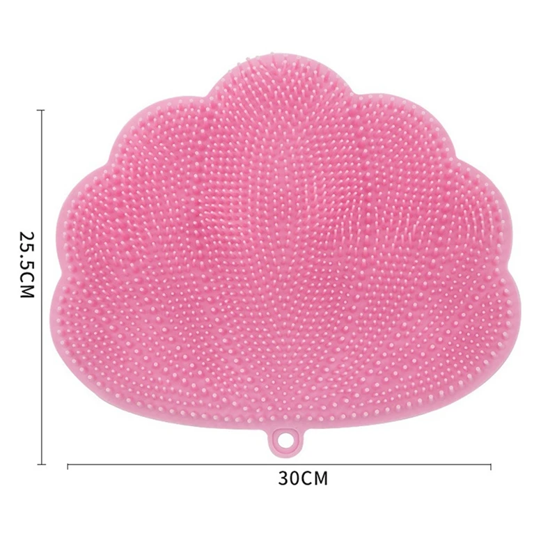 Shower Foot Massager Scrubber With Suction Cups,Wall-Mounted Back Scrubber For Shower,Hands-Free Foot Scrubber Mat