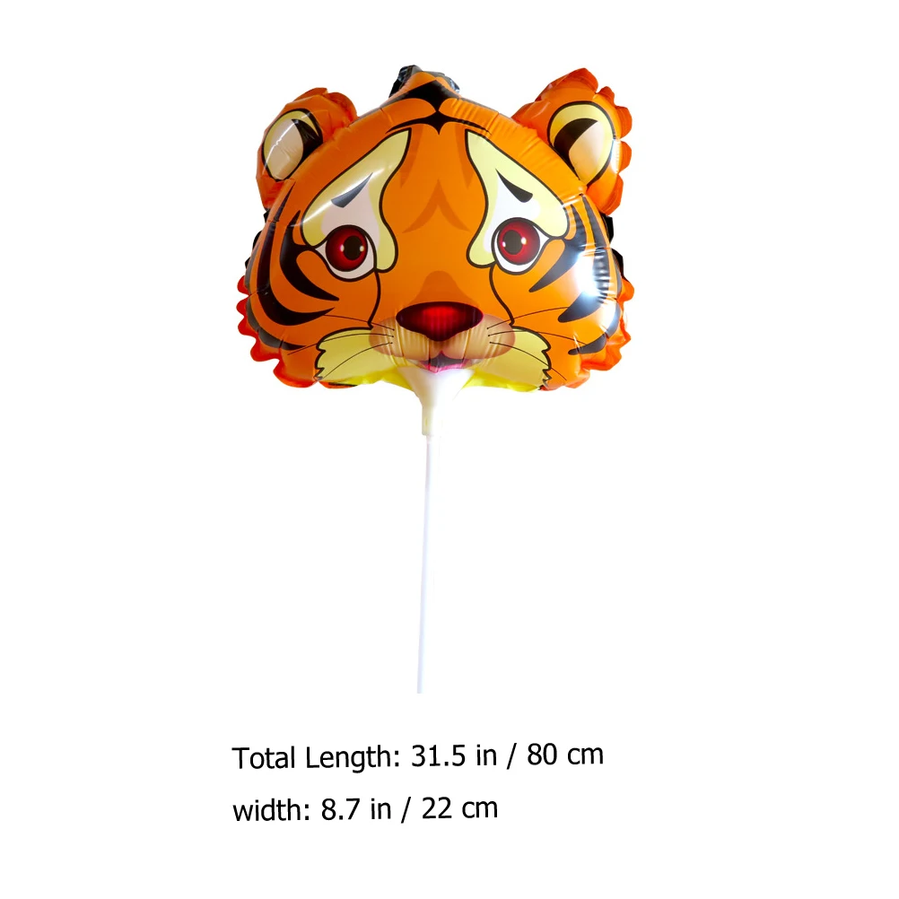 

10pcs Mini Tiger Balloons Inflatable Decorations New Year Party Supplies Animals Theme Balloon Birthday Celebrations