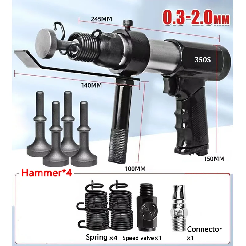

Pneumatic Seaming machine 350S Impact hammer Air hammer knocking vibration Air duct Seaming gun Iron sheet edge Sealing machine