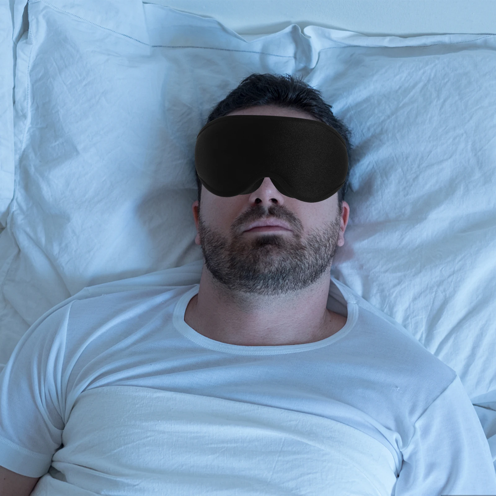 

Breathable Memory Foam Eye Mask Travel Sleep Overnight Covers for Sleeping