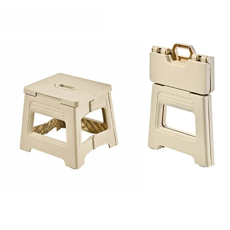 Thickened Lightweight Portable Folding Stool for Home Camping Fishing - Integrated Design Portable Seat with Enhanced Stability