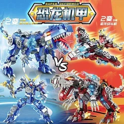 New 2IN1 Jurassic Mechanical Indominus Rex Dinosaur World Model Bricks Assembly Building Blocks City Fighter Dino Park Boy's Toy