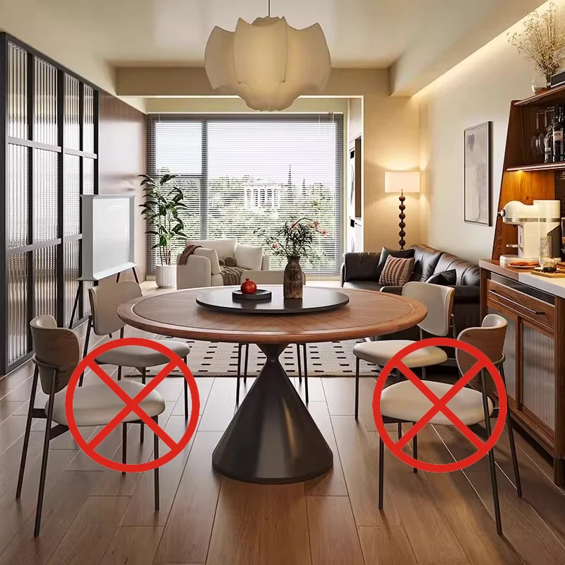 

Средневековый круглый обеденный стол с текстурой цельного дерева, круглый обеденный стол из каменной плиты, французская кремовая мебель для дома Mesa De Comedor XY40CZ