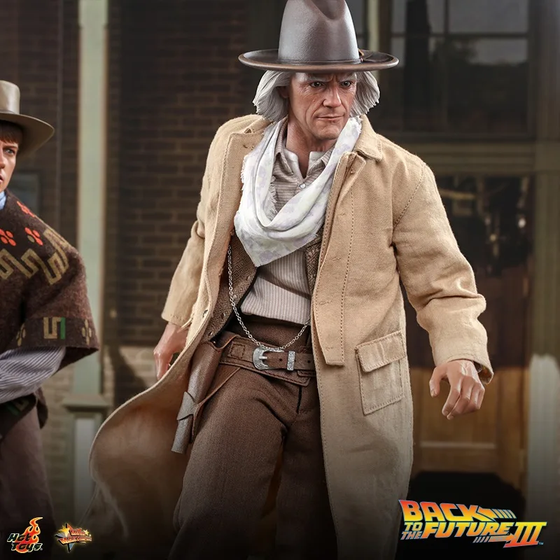 In Stock Genuine MMS617 Dr DOC Brown S BACK TO THE FUTURE Movie Character Model Art Collection Toy Gift 1/6