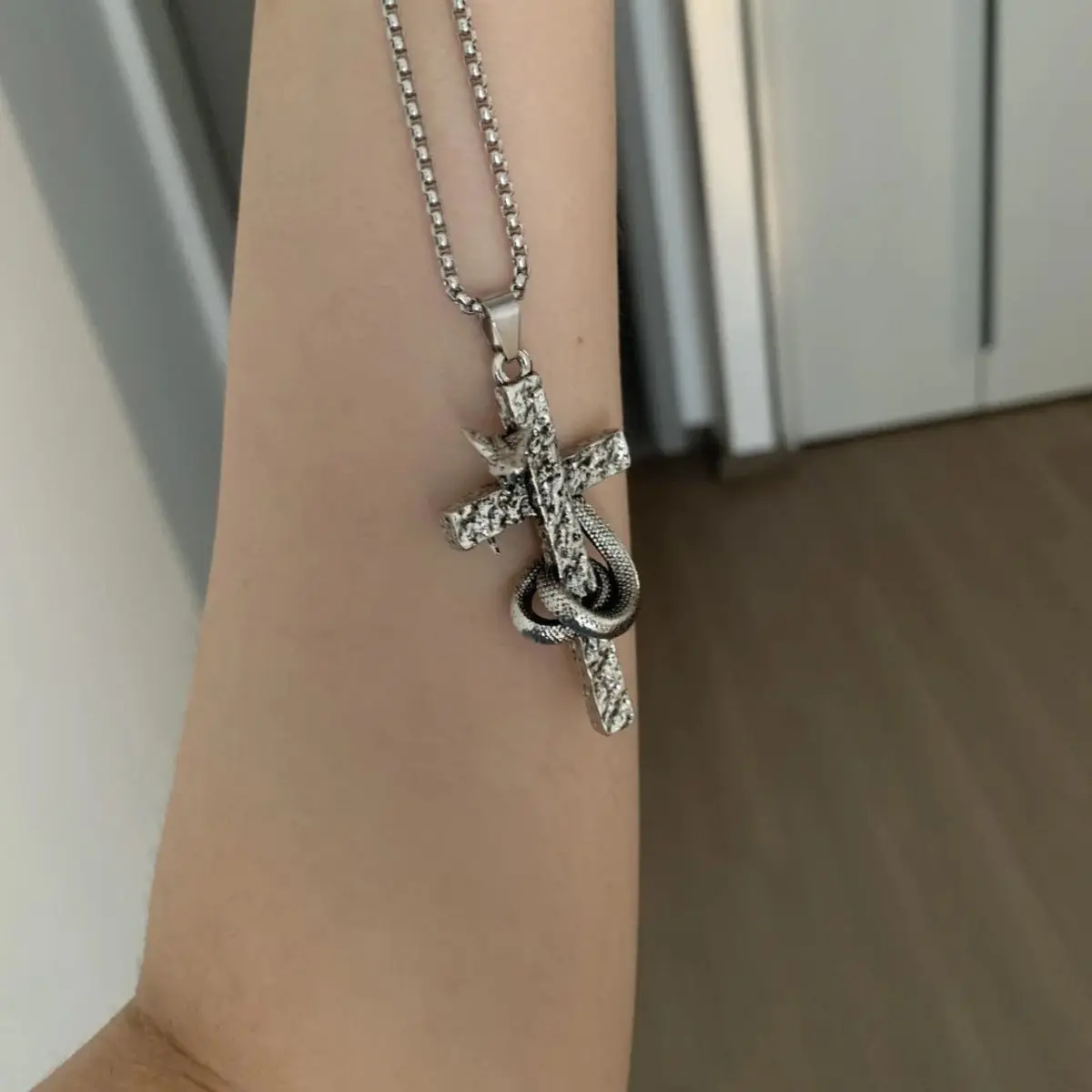 

Cross Necklace retro subculture spice girl style sweet cool Necklace cross jewelry