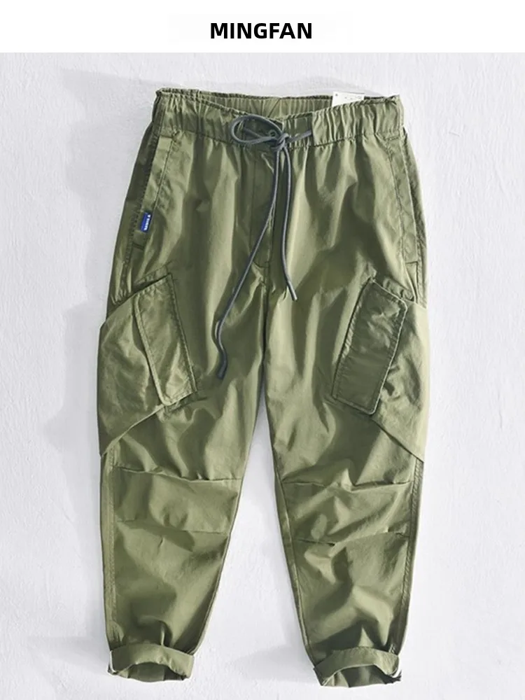 جديد G2025 الرجال الخريف الشتاء مستقيم الساق كيت متعدد ملابس العمل غير رسمية بنطلون Waed الاتجاه الوطني السراويل المريحة #4