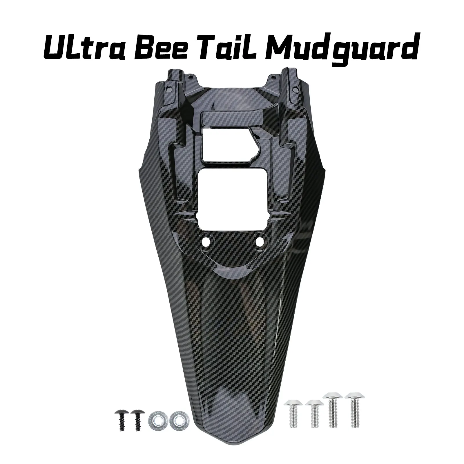 

For SURRON Ultra Bee Carbon Fiber Rear Fender Water Transfer Printing Glossy Surface E-bike Off-road for Surron Motorcycles Part