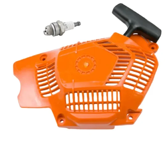 H555 565 560XP Starter Pull Rope Recoil Assembly Left Side Panel Spark Component Engine Pull Start Grip Rope Handle Replacement