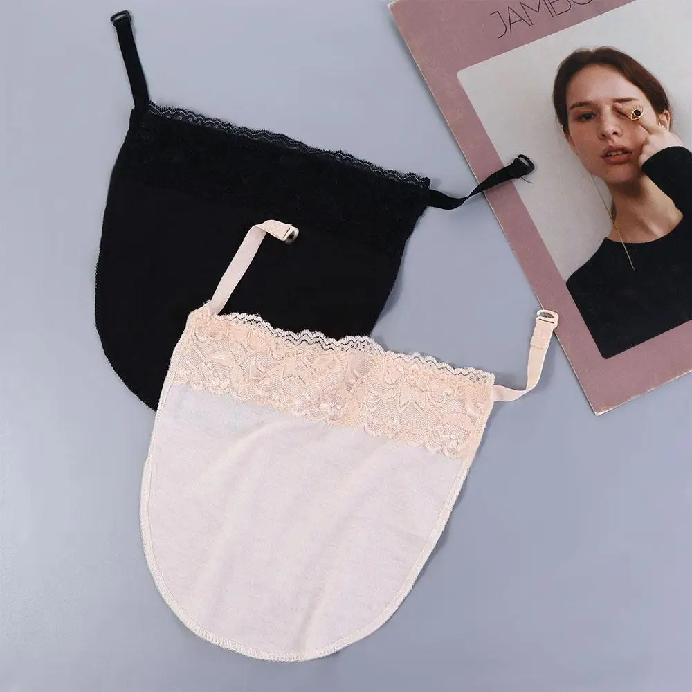 Adjustable Overlay Corset Flower Lace Anti-Glare Lining Chest Piece Cover Strapless Bra Wrap Korean Insert Wrap Women Tube Tops