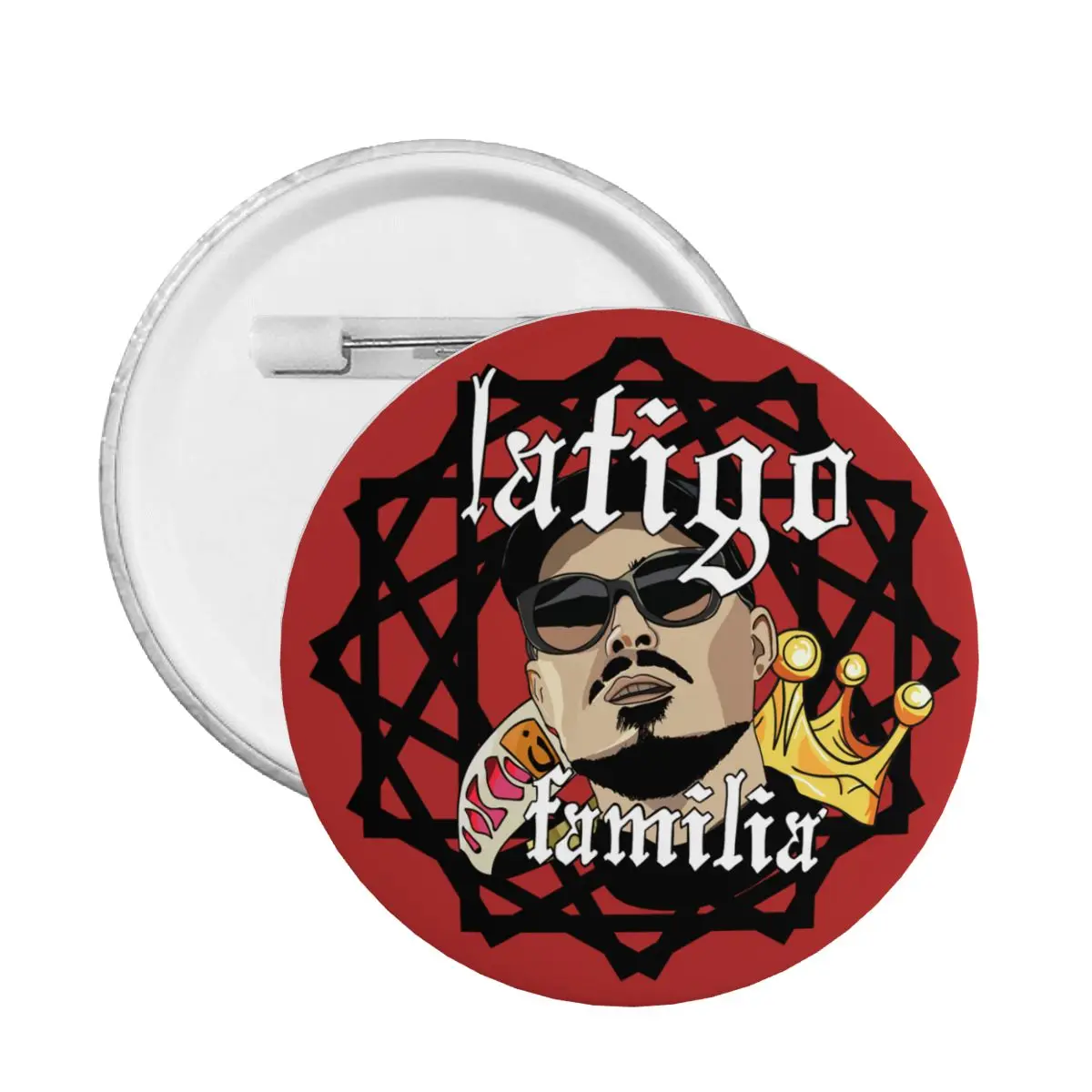 Personalize Dellafuente Button Pin for Backpack Spanish Rapper Badges Brooches Pinback Gift