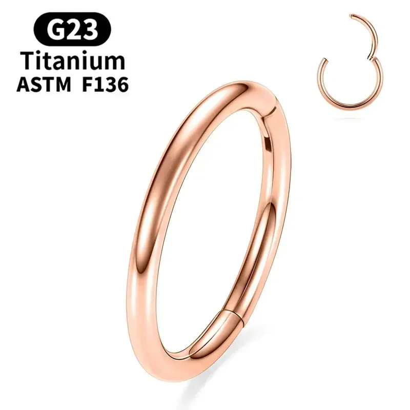 G23 Titan Nasenpiercing F136 Implantatqualität 14G 16G 18G 20G Clicker Diaphragma Tragus Piercing Sexy Körperschmuck Großhandel