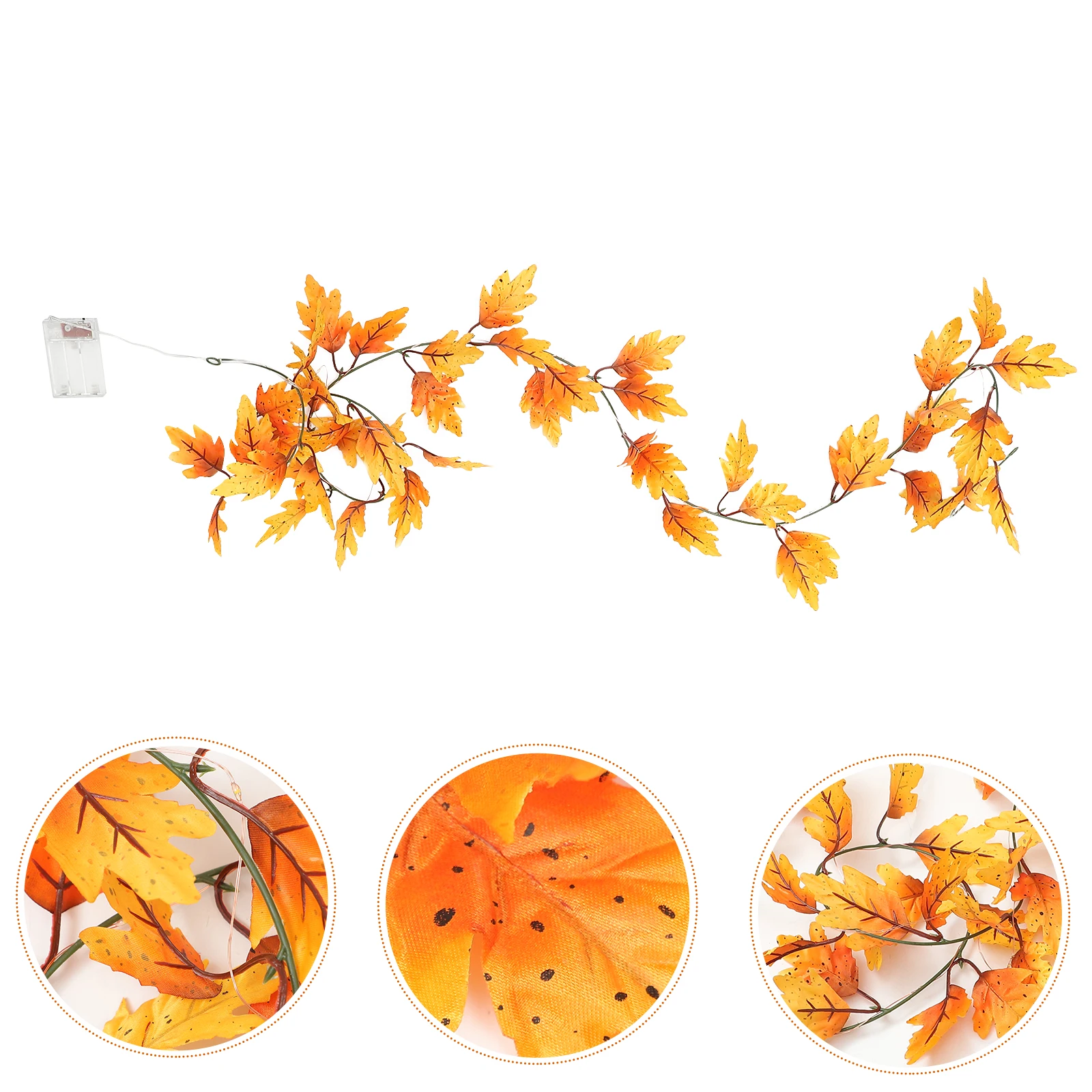 

20 LED Maple Leaf String Light Simple Classic Design Perfect Thanksgiving Fall Festival Decorations Autumn Home Party