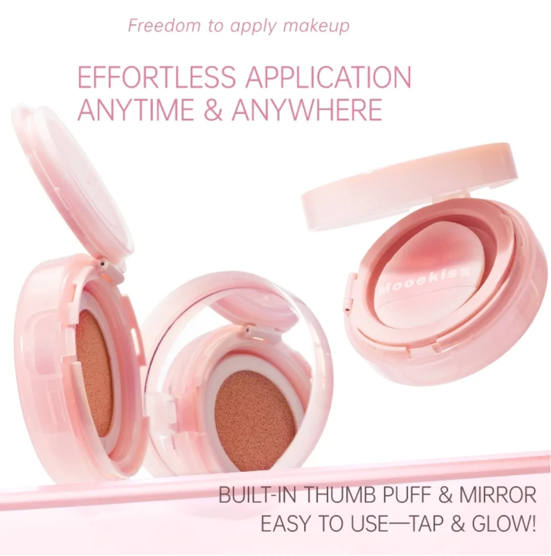 Mooekiss Cushion Blush Matte Finish Natural Nude Shades Nawilżający, ale nie tłusty Kompaktowy i lekki oryginalny kosmetyk do makijażu