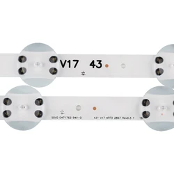 4pcs LED backlight For LG 43UJ6510 43LJ622V 43UJ675V 43UJ655V 43UJ670V 43UJ651V 43LV340C 43LJ610V V17 43 ART3 43uj6525 43uj6565