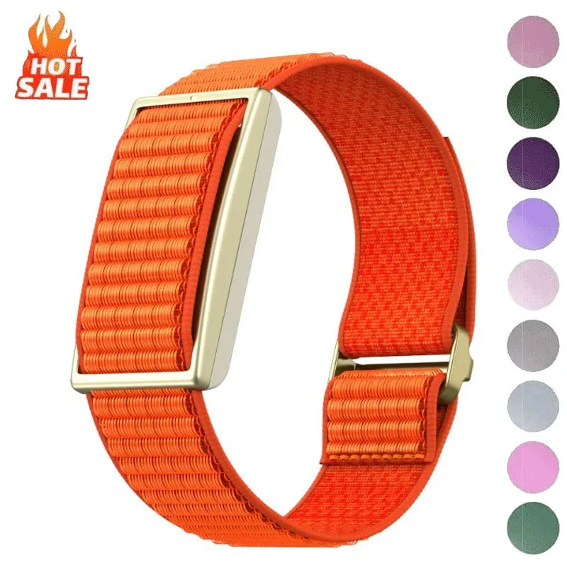 Nylon Sport Band Adjustable Loop Design Fitness Tracker Strap Breathable Replacement Wristband for Polar Loop for Men Women